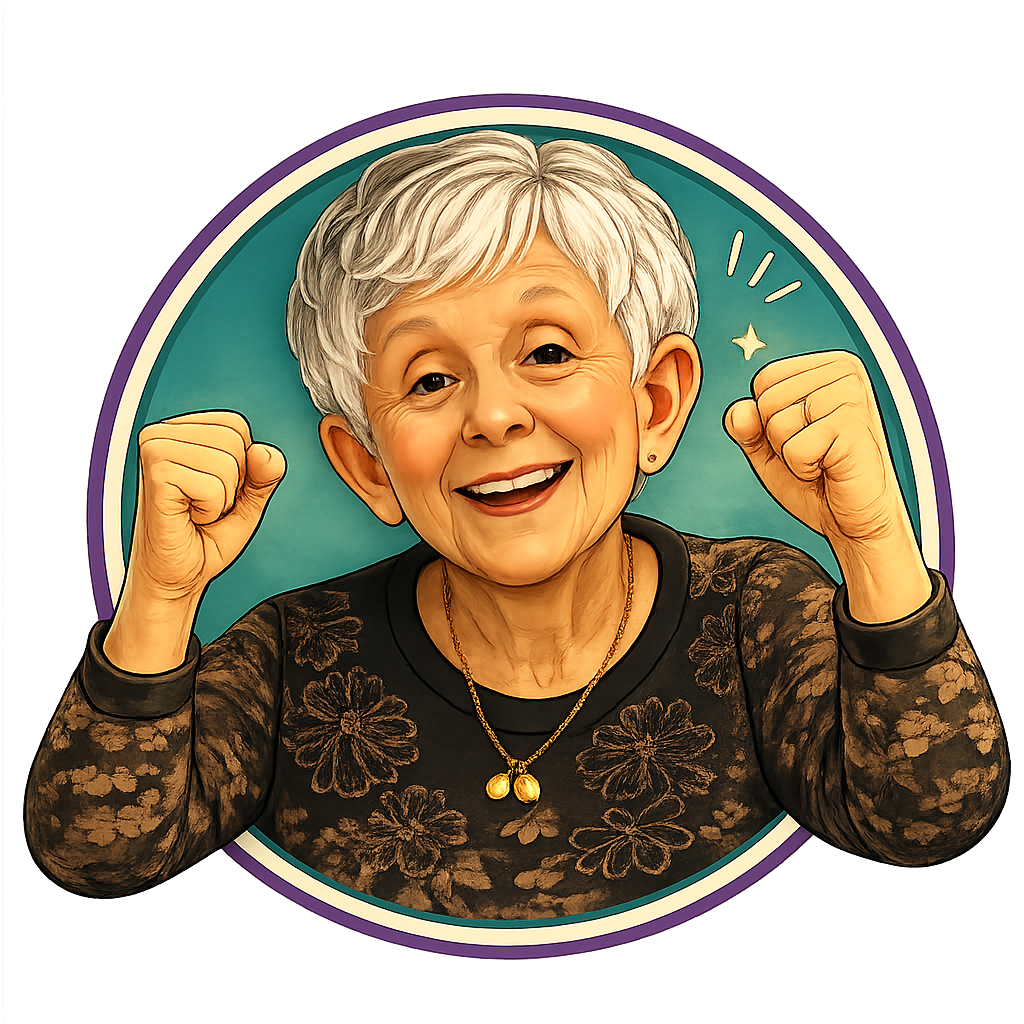 Nonni celebrating a win